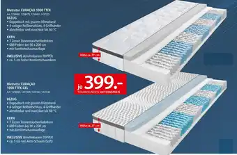 Zurbrüggen Novel matratze curaçao 1000 ttfk oder 1000 ttfk gel Angebot