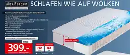 Zurbrüggen Max berger tonnentaschenfederkernmatratze waterflex 600 Angebot
