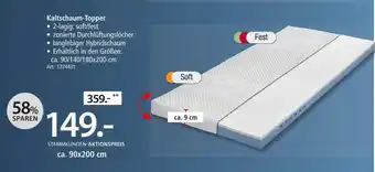Zurbrüggen Kaltschaum-topper Angebot
