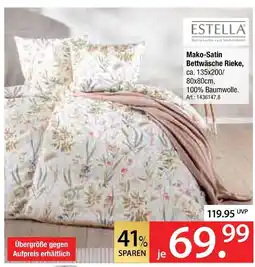 Zurbrüggen Estella mako-satin bettwäsche rieke Angebot
