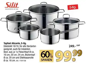Zurbrüggen Silit topfset alicante, 5-tlg Angebot