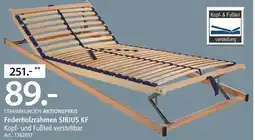 Zurbrüggen Federholzrahmen sirius kf Angebot