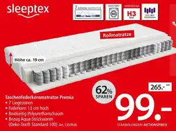 Zurbrüggen Sleeptex taschenfederkernmatratze premia Angebot