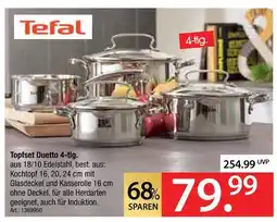 Zurbrüggen Tefal topfset duetto 4-tlg Angebot