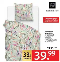 Zurbrüggen Zo! home mako satin bettwäsche Angebot