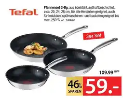 Zurbrüggen Tefal pfannenset 3-tlg Angebot
