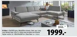 Zurbrüggen U-ecke in stoff bea grey Angebot