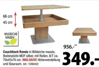 Zurbrüggen Couchtisch rondo Angebot