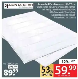 Zurbrüggen Centa-star sommerbett pure breeze Angebot