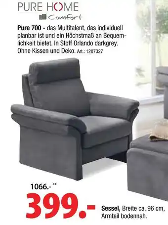 Zurbrüggen Pure home comfort sessel Angebot