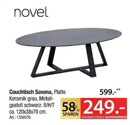 Zurbrüggen Novel couchtisch savona Angebot