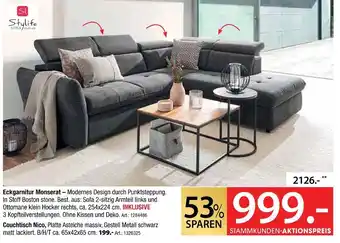 Zurbrüggen Stylife eckgarnitur monserat Angebot