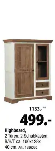 Zurbrüggen Highboard Angebot