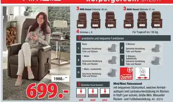 Zurbrüggen Himolla mini/maxi relaxsessel Angebot