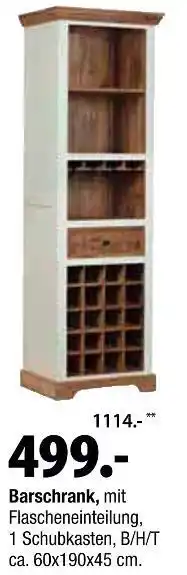 Zurbrüggen Barschrank Angebot