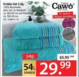 Zurbrüggen Cawö frottier-set 3-tlg Angebot