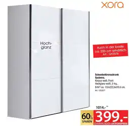 Zurbrüggen Xora schwebetürenschrank systema Angebot