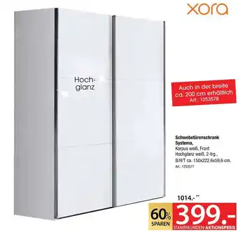 Zurbrüggen Xora schwebetürenschrank systema Angebot