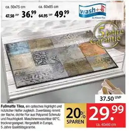 Zurbrüggen Kleen-tex fußmatte tilea Angebot