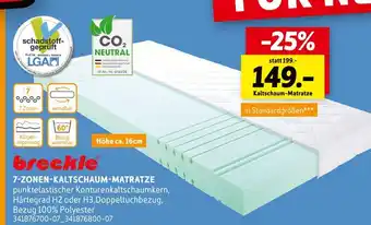 SCONTO Breckle 7-zonen-kaltschaum-matratze Angebot