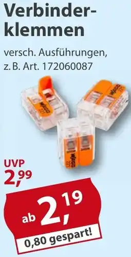 Sonderpreis Baumarkt Verbinderklemmen Angebot