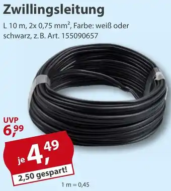 Sonderpreis Baumarkt Zwillingsleitung Angebot