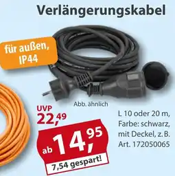 Sonderpreis Baumarkt Verlängerungskabel Angebot