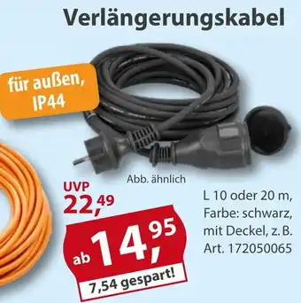 Sonderpreis Baumarkt Verlängerungskabel Angebot