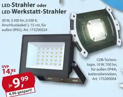 Sonderpreis Baumarkt LED-Strahler oder LED-Werkstatt-Strahler Angebot