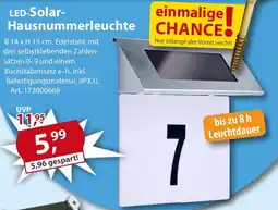 Sonderpreis Baumarkt LED-Solar Hausnummerleuchte Angebot