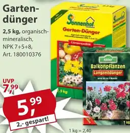Sonderpreis Baumarkt Sonnenhof Gartendünger Angebot