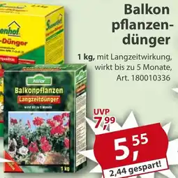 Sonderpreis Baumarkt Allflor Balkonpflanzendünger Angebot
