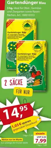 Sonderpreis Baumarkt Gartendünger Blau Angebot