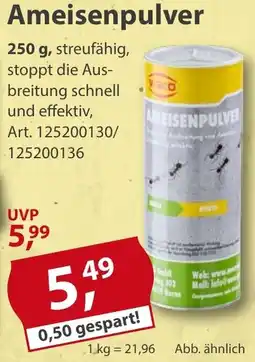 Sonderpreis Baumarkt WECO Ameisenpulver Angebot
