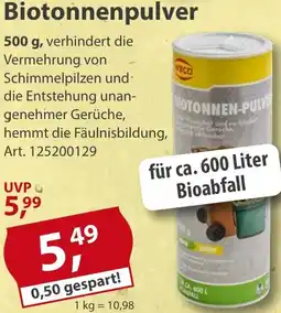 Sonderpreis Baumarkt WECO Biotonnenpulver Angebot