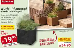 Sonderpreis Baumarkt Würfel-Pflanztopf Angebot