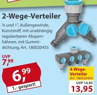 Sonderpreis Baumarkt 2-Wege-Verteiler Angebot
