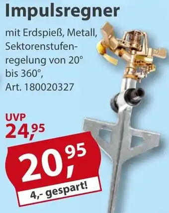 Sonderpreis Baumarkt Impulsregner Angebot