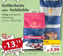Sonderpreis Baumarkt Grillbriketts oder -holzkohle Angebot
