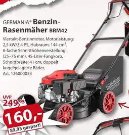 Sonderpreis Baumarkt GERMANIA Benzin Rasenmäher BRM42 Angebot