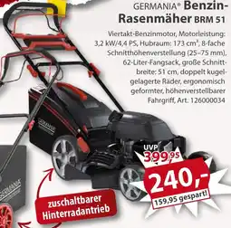Sonderpreis Baumarkt GERMANIA Benzin Rasenmäher BRM 51 Angebot