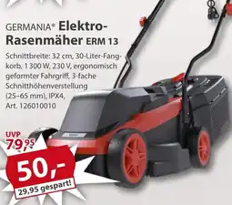Sonderpreis Baumarkt GERMANIA Elektro Rasenmäher ERM 13 Angebot
