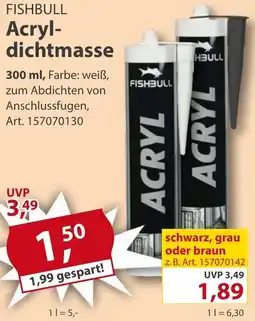 Sonderpreis Baumarkt FISHBULL Acryldichtmasse Angebot