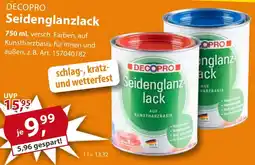 Sonderpreis Baumarkt DECOPRO Seidenglanzlack Angebot
