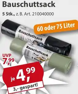Sonderpreis Baumarkt Bauschuttsack Angebot