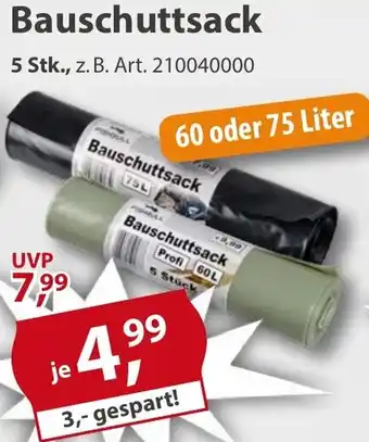 Sonderpreis Baumarkt Bauschuttsack Angebot
