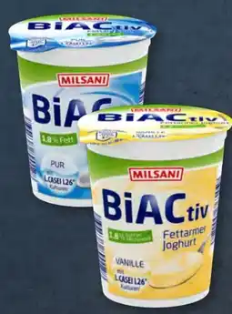 Aldi Süd Milsani BiACtiv Fettarmer Joghurt Vanille Angebot