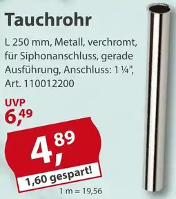 Sonderpreis Baumarkt Tauchrohr Angebot