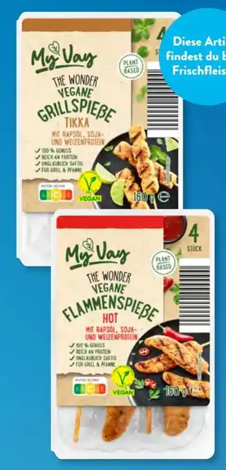 Aldi Süd My Vay The Wonder Grillspieße Tikka Angebot