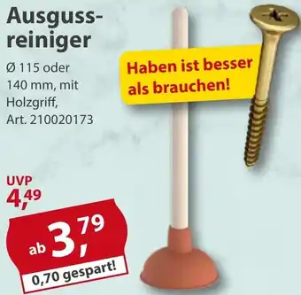 Sonderpreis Baumarkt Ausgussreiniger Angebot